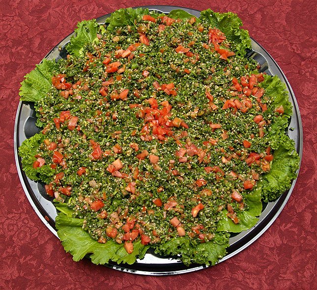 Tabbouleh salad tray